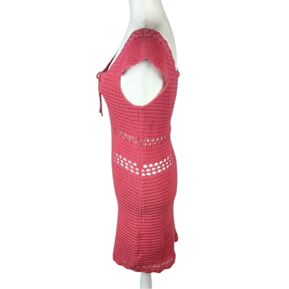 American Eagle Pink Knit Mini Dress Size M NWT - Picture 3 of 8
